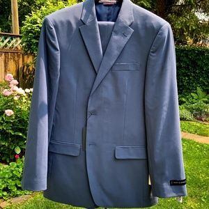 Tommy Hilfiger stretch performance, tailored trim fit blue suit